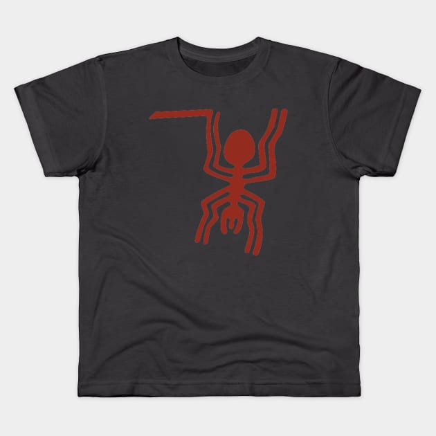 Nazca Lines - Ant Kids T-Shirt by The Convergence Enigma